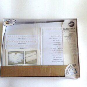 Wilton Wedding Invitation Card Kit 25 Ct. Wedding Stationary Print Your Own